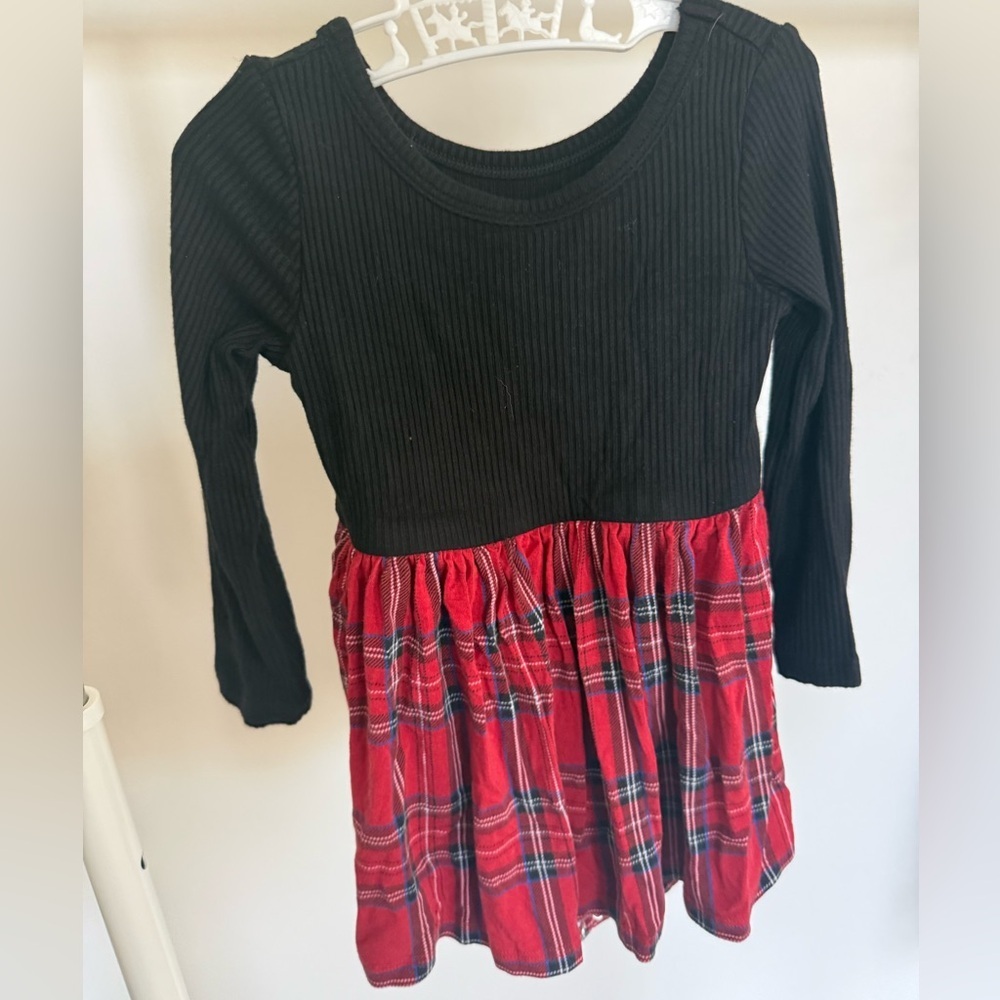 Little Sleepies Black and Red Plaid Outfit